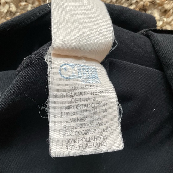 BLUEFISH Butterfly Black Workout Top Size Medium - Picture 4 of 4